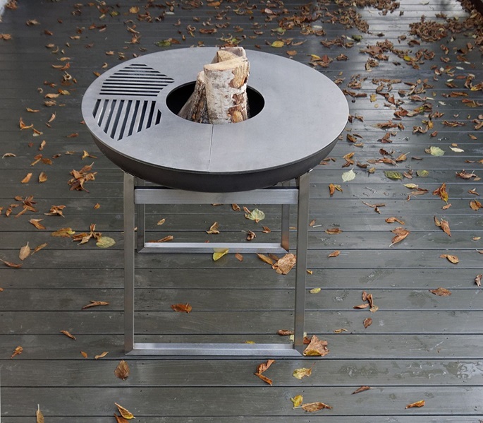 Feuerschale mit Grillplatte